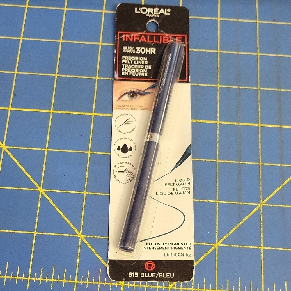 L'Oreal Infallible Precision Eyeliner 615 Blue New